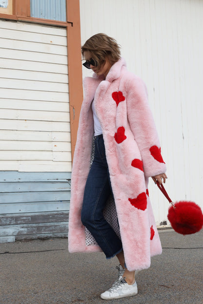 Queen Of Hearts Faux Coat - Mode & Affaire