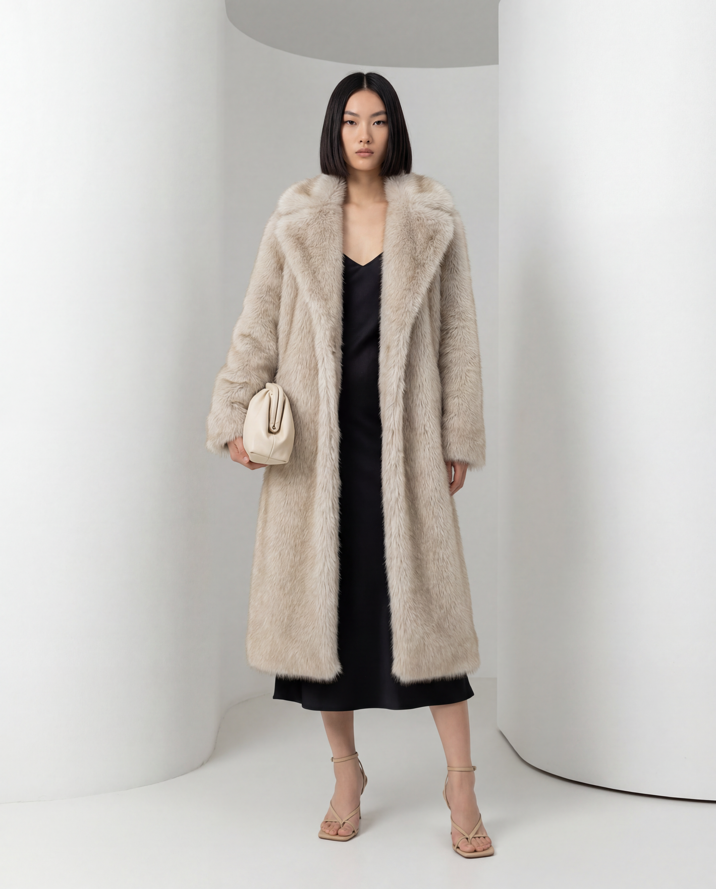 Mirella Longline Faux-Fur