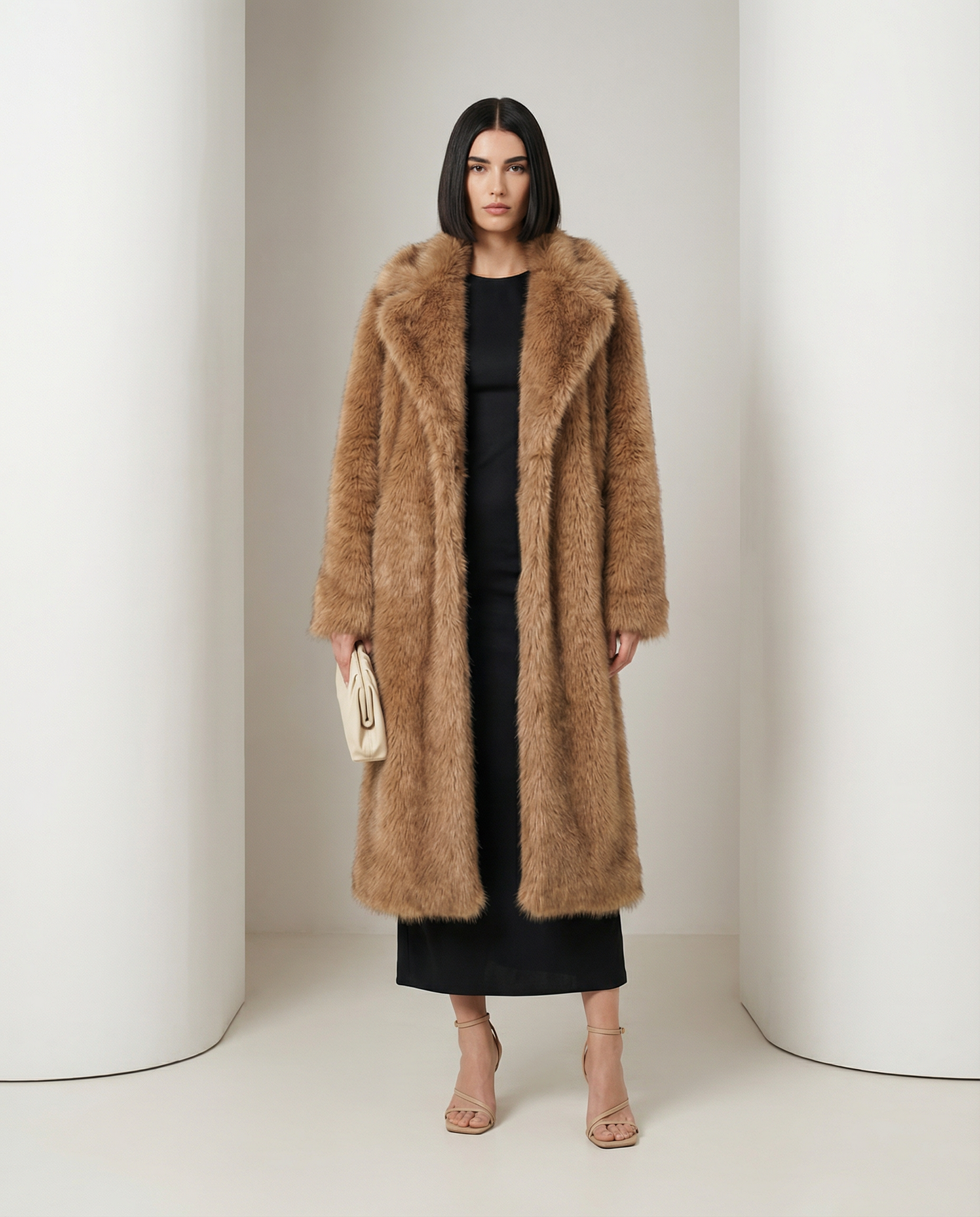 Mirella Longline Faux-Fur