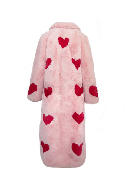 Queen Of Hearts Faux Coat - Mode & Affaire