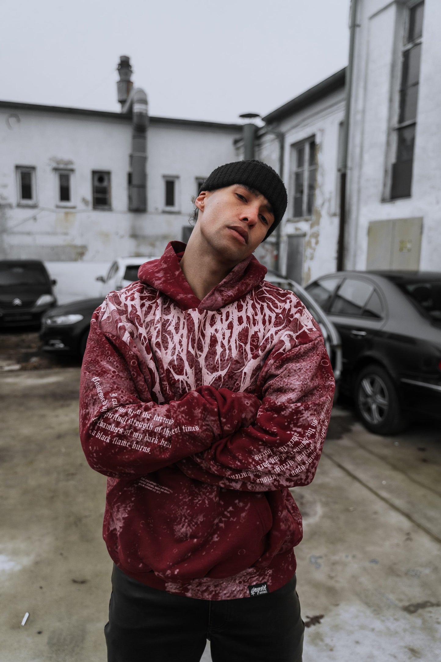 Reign Of Blood (rusty red) - Oversized Hoodie (350GSM)