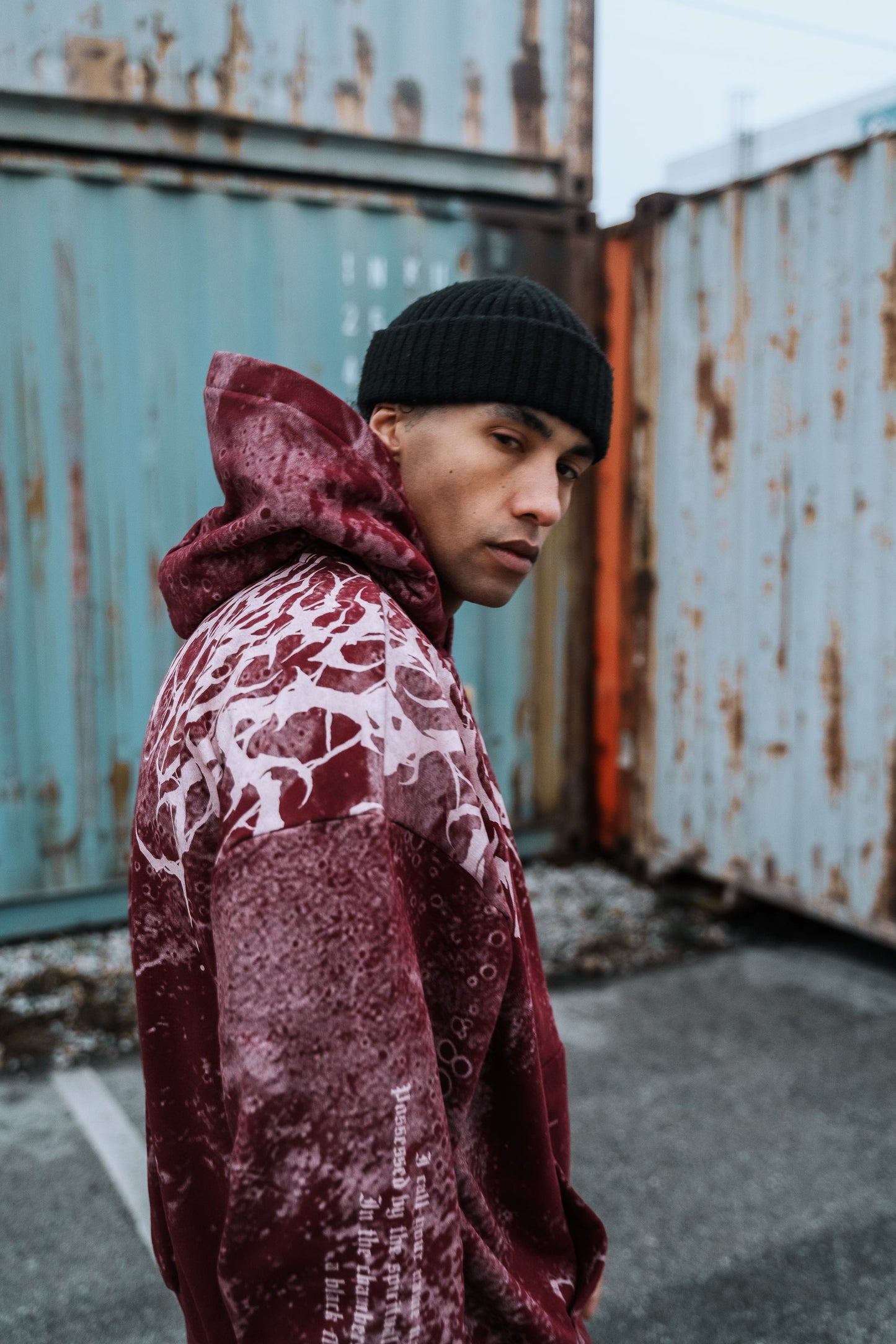 Reign Of Blood (rusty red) - Oversized Hoodie (350GSM)