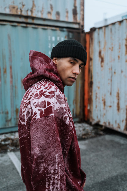 Reign Of Blood (rusty red) - Oversized Hoodie (350GSM)